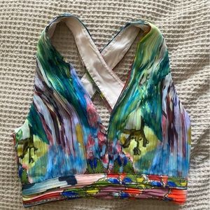 Alice and Olivia Cross Blouse